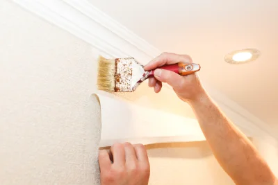 Pose de papier peint à Genlis — revêtements muraux et toiles de verre